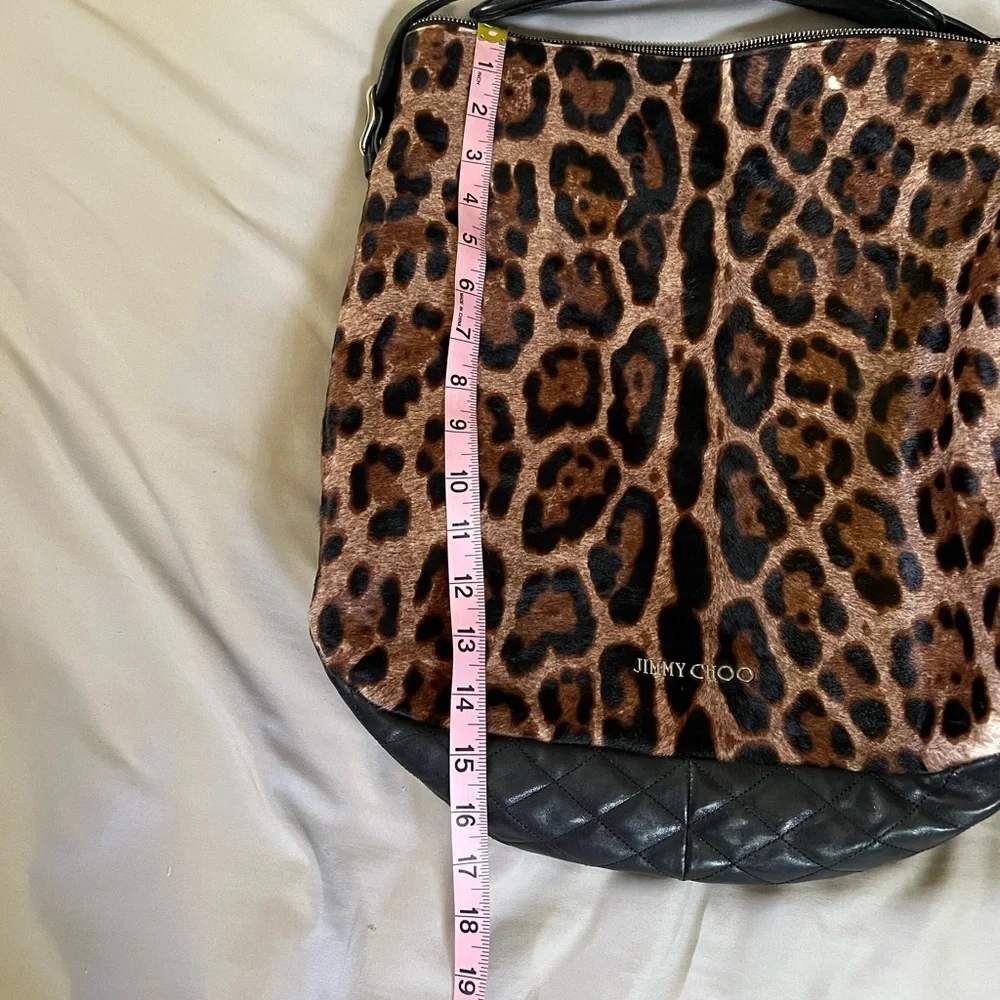 Jimmy Choo leopard calf hair and leather bag - Picture 2 of 16